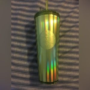 Starbucks 2023 lime green dome tumbler with lid and straw new with tags 🏷